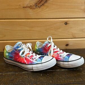 Rainbow Tie-dye Converse Chuck Taylor All Star Low Top Sneakers